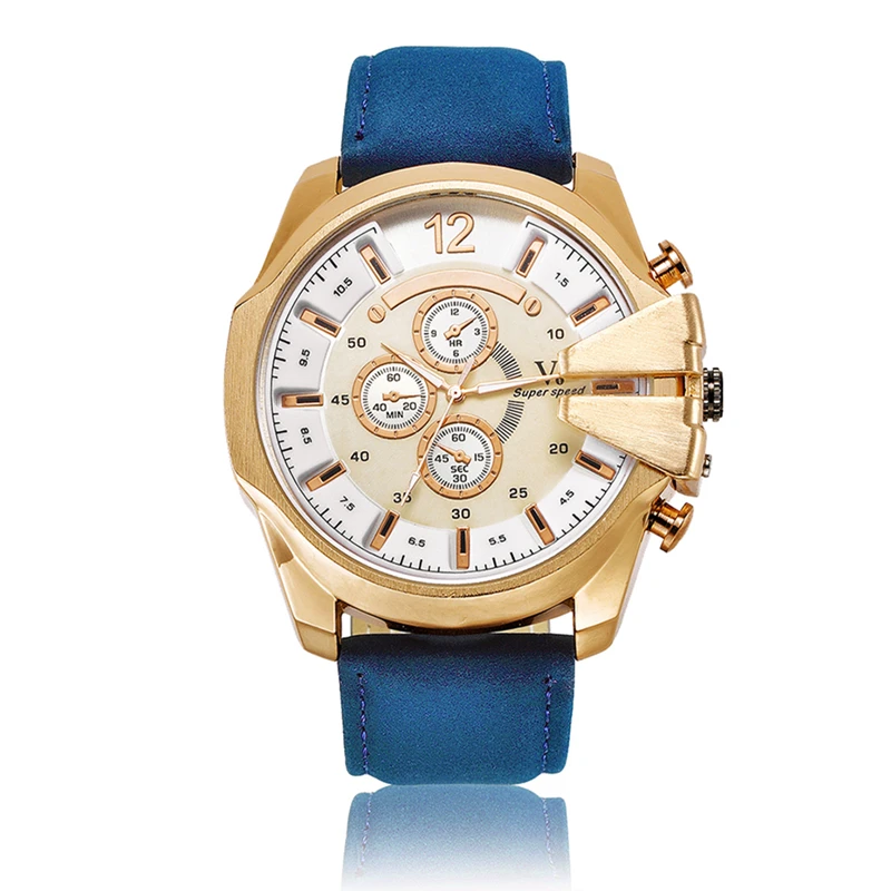 Часы наручные V6 Мужские кварцевые люксовые Брендовые спортивные модные деловые