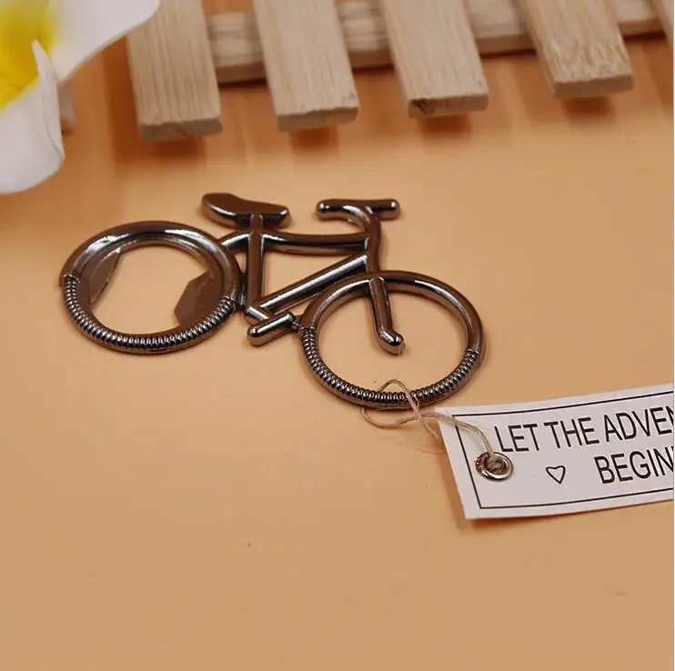 

200pcs/lot zinc alloy bicycle beer opener bottle opener favors and gifts, door gifts for wedding party giveaway goods souvenirs