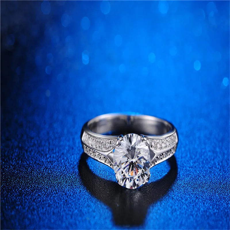 Необычное кольцо на годовщину и день рождения подарок блестящее 1.5Ct