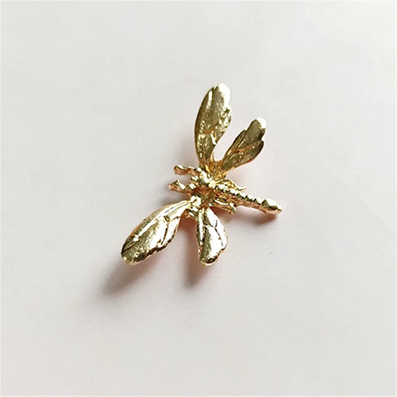 20 шт 14х26 мм металлический сплав цинка золотой разъем стрекозы для изготовления
