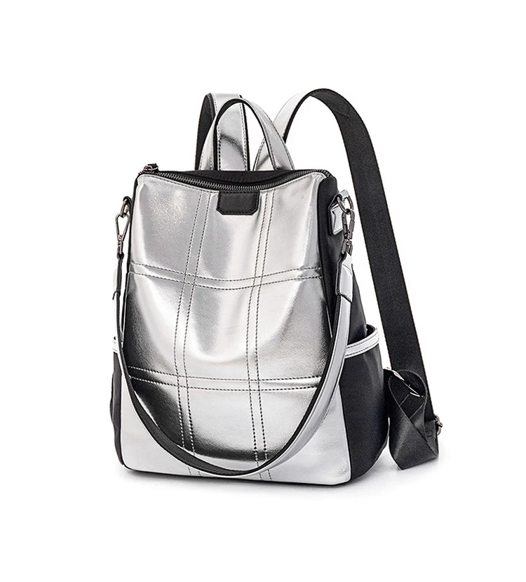 POMELOS Backpack Women Fashion School Backpack Travel New Arrival High Quality PU and Oxford Rucksack Women Luxury Backpack