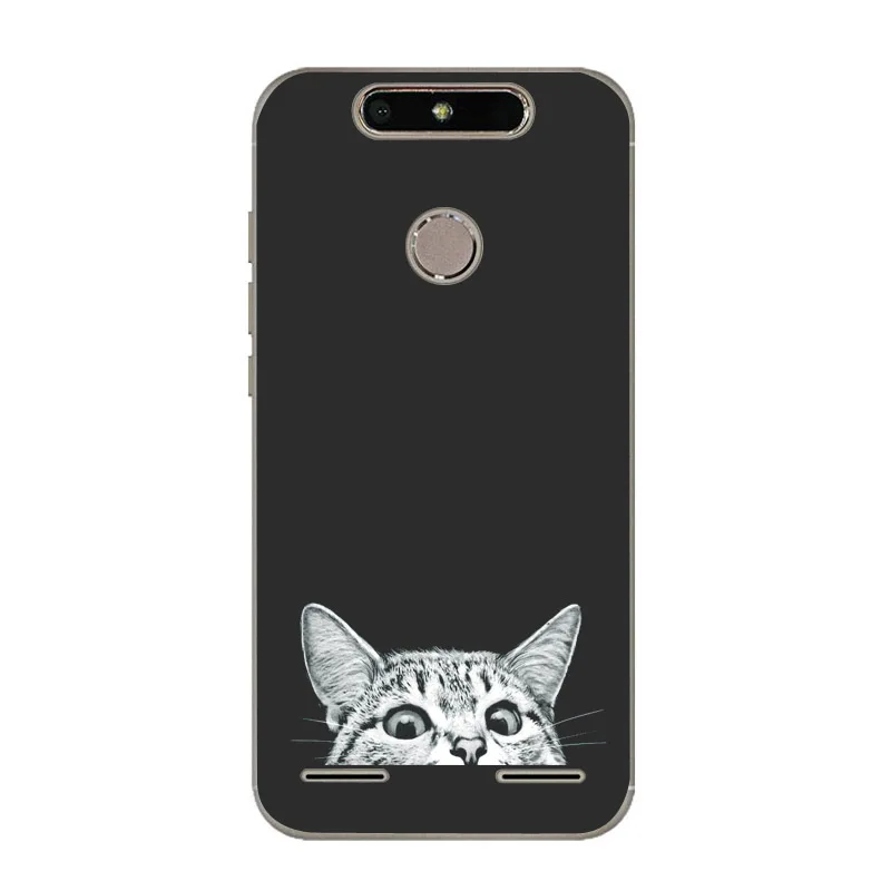 Мягкий чехол накладка из ТПУ для ZTE Blade V8 Lite матовый с рисунком V 8 телефона s цветок