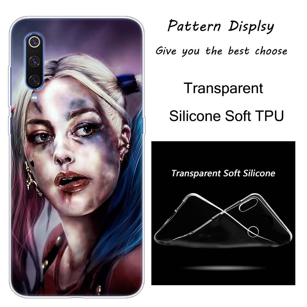 008 "," Джокер "Харли Квин силиконовый чехол для Xiaomi Pocophone F1 9T 9 9SE 8 A2 Lite A1 A2 Mix3 Redmi K20 7A Note 4 4X5 6 7 Pro S2 крышка - Color: 008