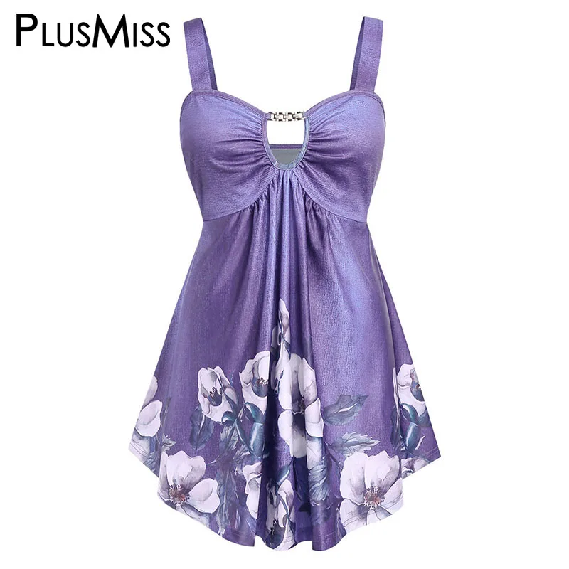 PlusMiss плюс размер 5XL с цветочным принтом, праздничные безрукавки, женские жилеты без рукавов большого размера, летняя одежда XXXXL XXXL XXL