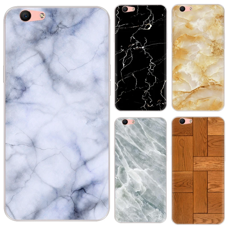 New Style Marble Series Phone Case For Oppo A59 F1S 5.5-inch High Quality Painted TPU Soft Silicone Back Cover Shell | Мобильные
