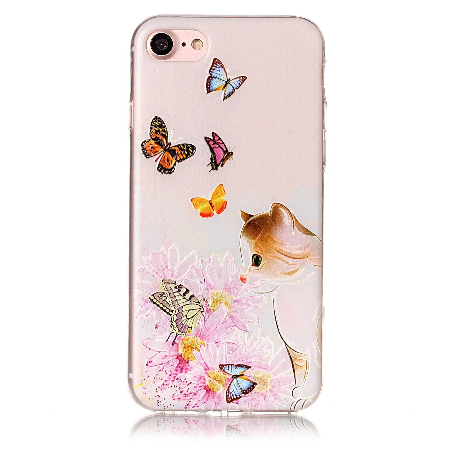 Newest Painting Case For Apple iPhone 7/8 3D Relief Soft Silicone TPU Back Cover Shells for iPhone7 iPhone8 Protective Cases bag |