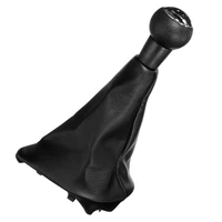 5 speed gear shift stick leather gaitor gaiter knob cover for peugeot cc 308 207 307 dirt proof anti dust car styling supplies