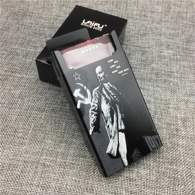 LF010 алюминиевый сплав сигареты чехол лазерная резка Советский Союз Ленин не