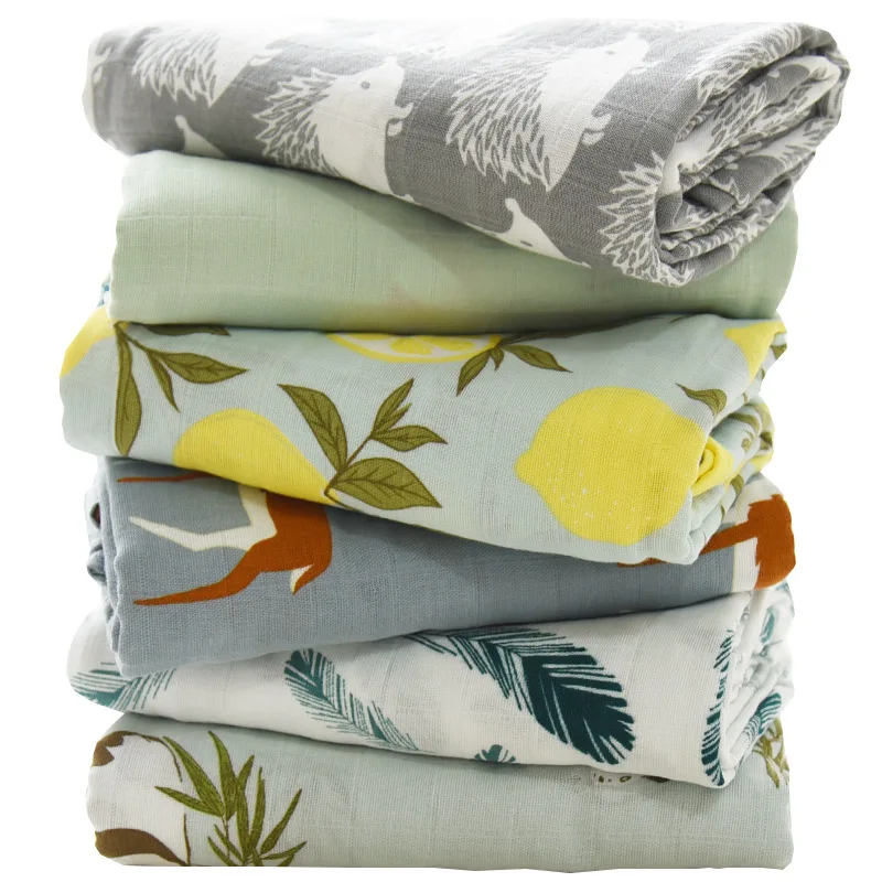 Многофункциональный органический хлопковый муслин Пеленальное Одеяло