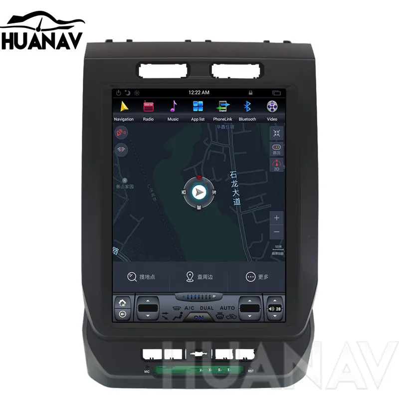 Android Tesla стиль автомобиля нет DVD плеер gps навигация для Ford F150- Автомобильный мультимедийный радио Кассетный плеер рекордер головное устройство