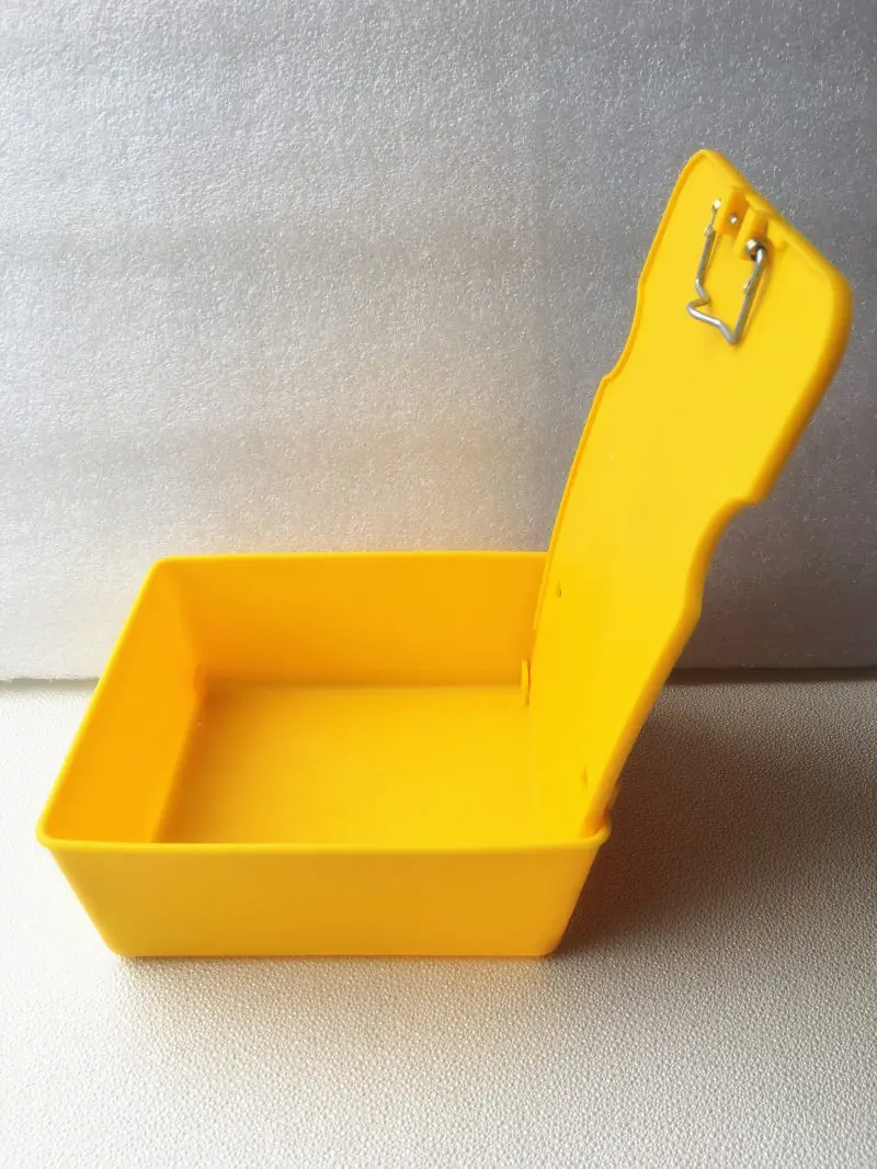 Новый 1 шт. стоматологический лабораторный рабочий чехол лоток с зажимом желтый