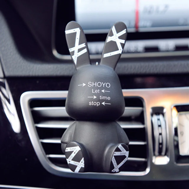 Shoyo Black Rabbit Освежитель для автомобиля Детские отверстия на выходе зажим для духов Арома Запах Диффузор авто Интерьер освежитель воздуха автомобильные аксессуары - Название цвета: Shoyo Black Rabbit