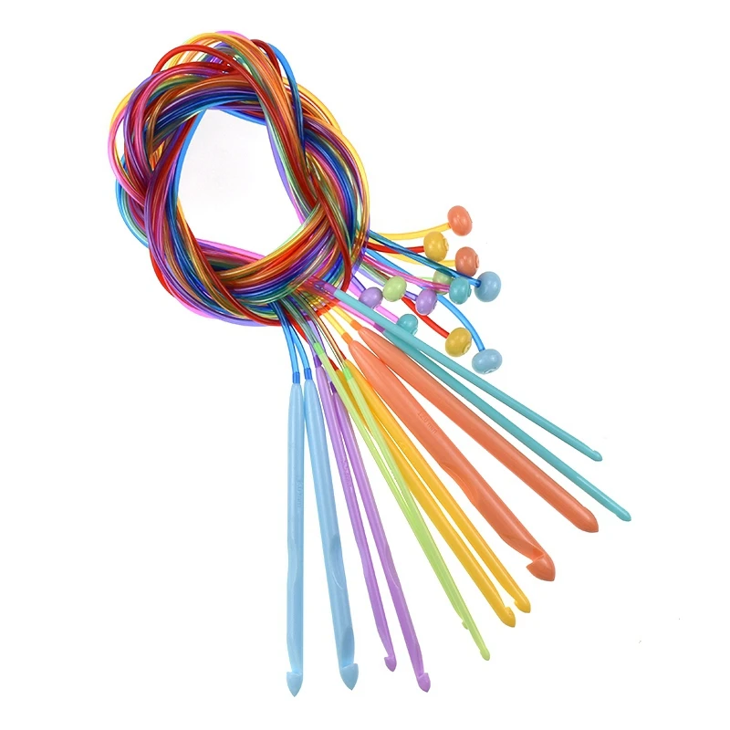 

120cm Knit Needles For Needles Circular Knitting Carpet Crochet Crafts Tools 12pcs/Set Circular Crochet Hook For Knitting Needle