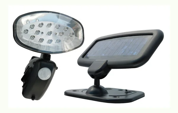 Upgrade 15LED Solar PIR Light Wall LED corridor lights garage |