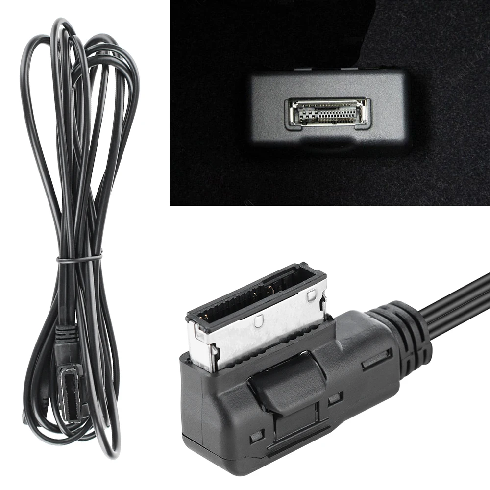 Автомобильный AUX аудио кабель MDI AMI MMI интерфейс USB + зарядное устройство