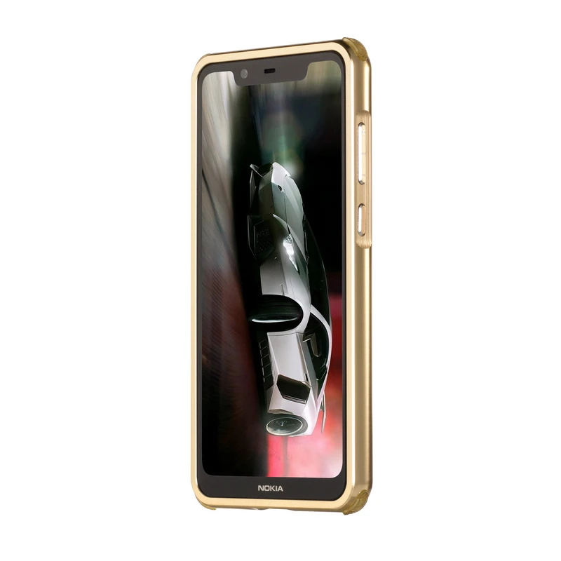 Роскошный металлический каркас бампер чехол для Nokia X5 X6 матовая акриловая жесткая задняя крышка из ПК для Coque Nokia 5,1 6,1 Plus чехол Coque X6 X5