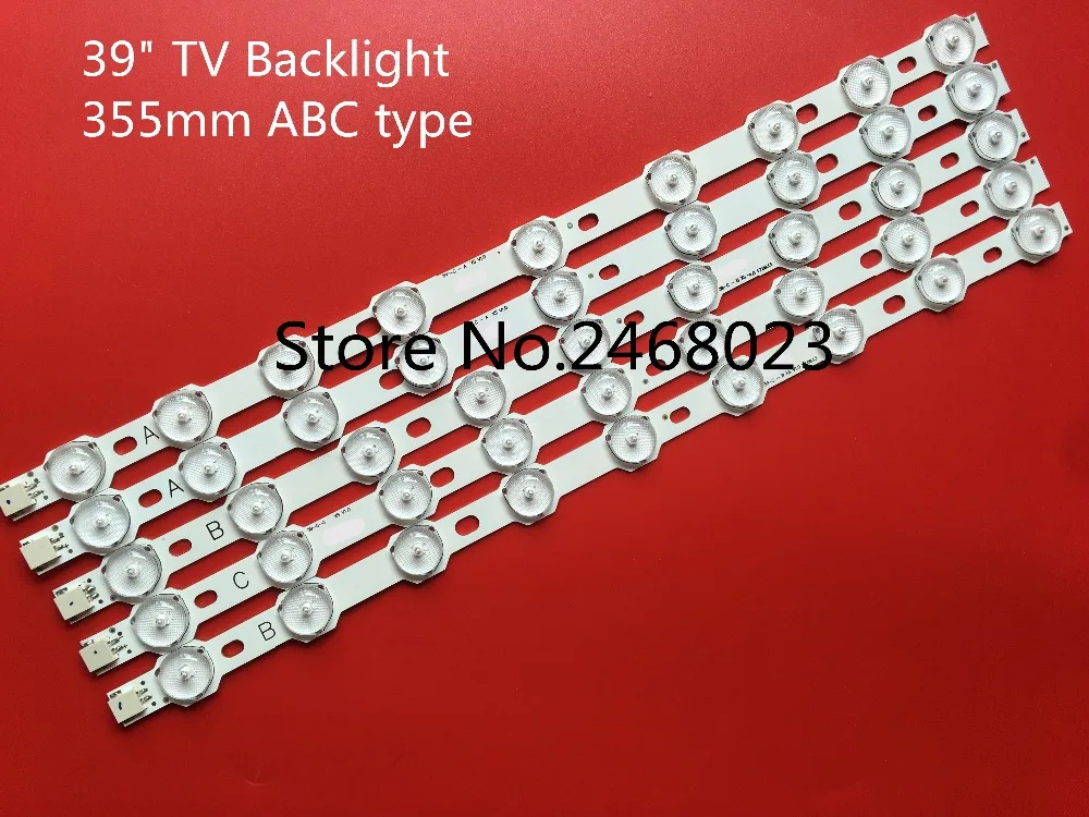 5 шт. 355 мм Светодиодная лента ABC типа для LG 39 ''TV 9FLHY168D 39PF3025D 39FHD CNOV Φ оригинал|led