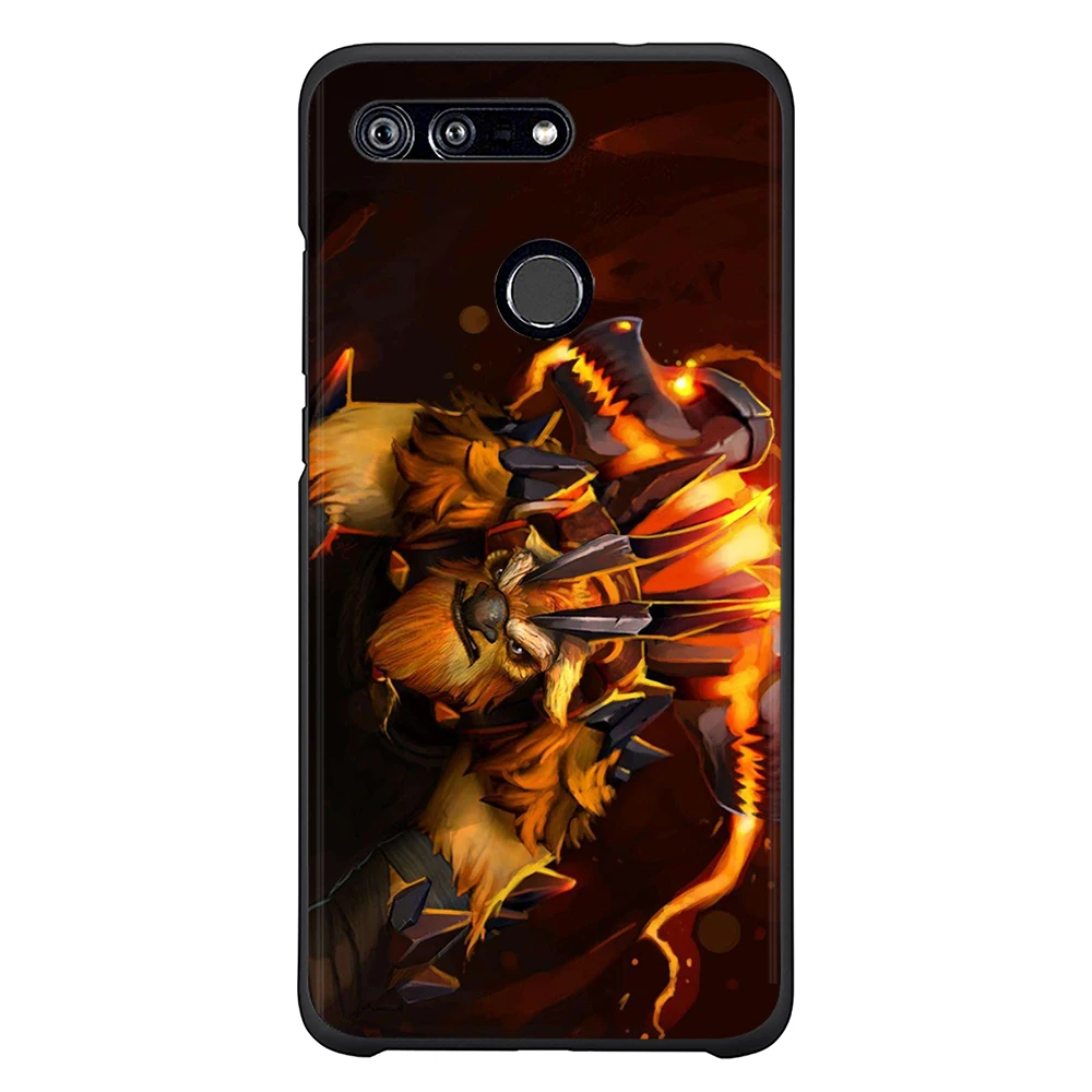 Мягкий ТПУ чехол для телефона Honor 8x Черный силиконовый dota 2 игра 7a pro 9 Lite 10 Nova 3