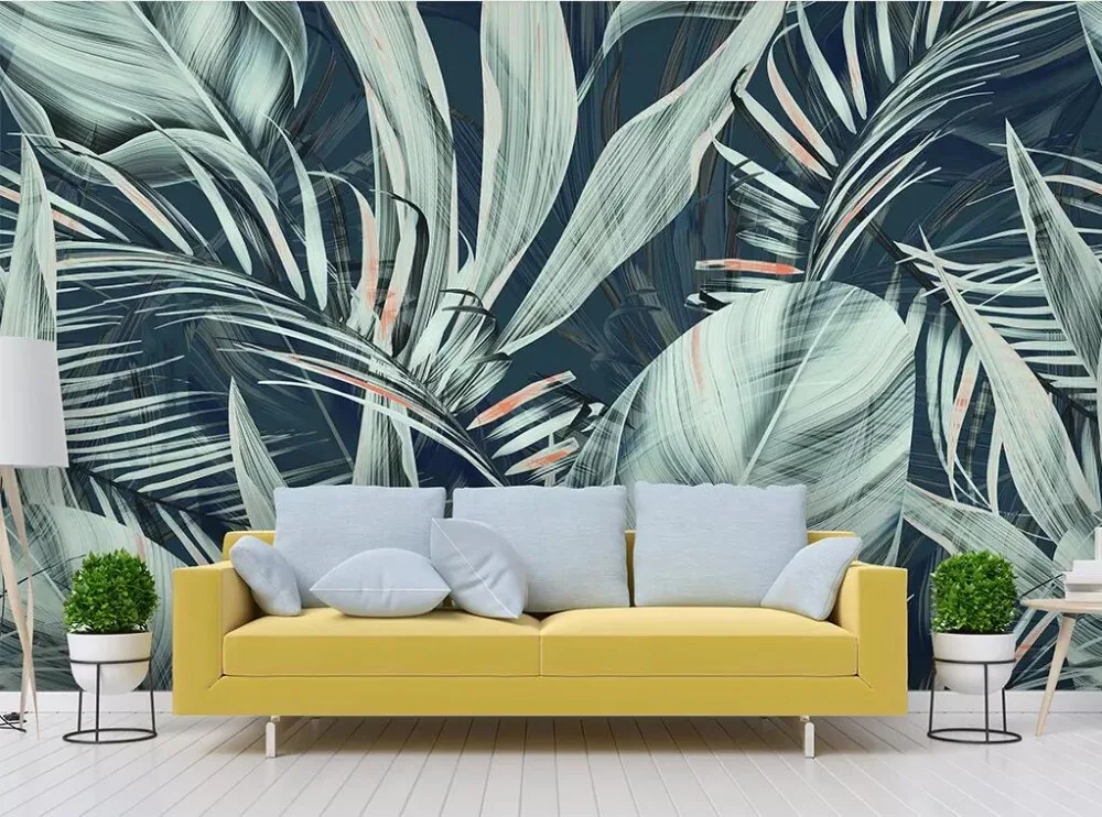 beibehang Custom Medieval tropical flower bedroom wallpaper for living room birds background photo wall paper home improvement