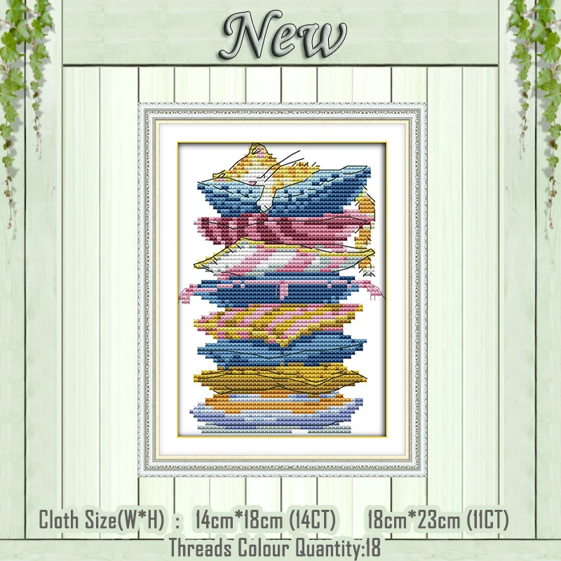 Действительно удобная картина с кошкой сделай сам рассчитана на холст DMC 11CT 14CT