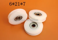 with the u slot bag rubber plastic nylon bearing embedded 696 diameter 6 21 7 u h plastic pulley grooves