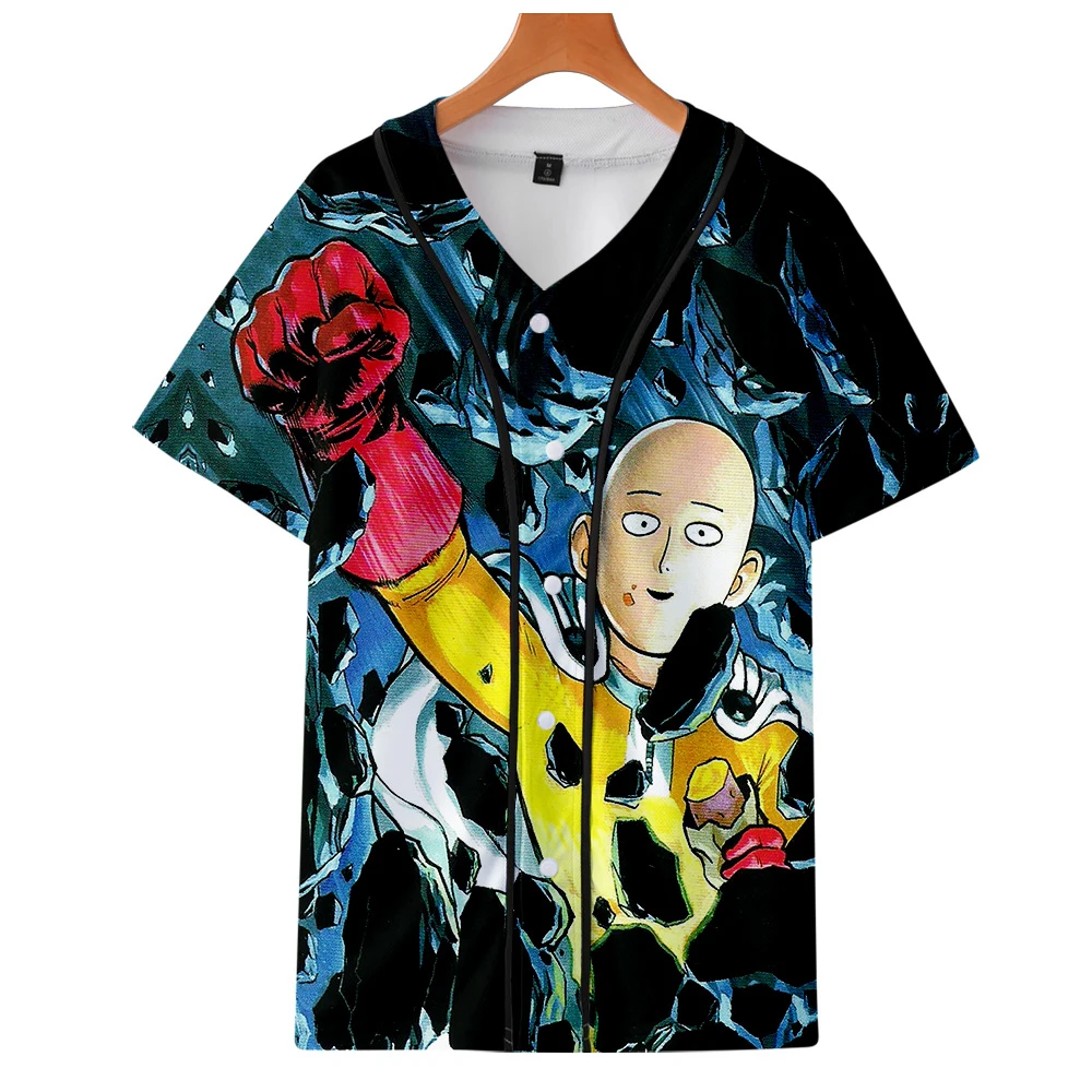 Аниме рубашка One Punch Man сезон 2 Harajuku Японская уличная одежда бейсбол 3d футболки