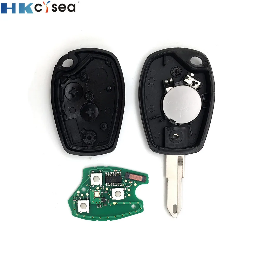 HKCYSEA 2 Button 433MHz Car Key Remote for Re-nault ID46 with PCF7947AT Chip | Автомобили и мотоциклы