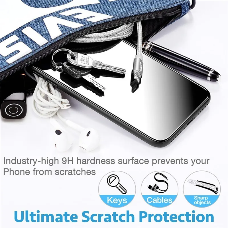 Закаленное стекло на Xiaomi Redmi Note 5 Glass Scratch-resistant защитное стекло на экрана сяоми редми 5 pro стеклоЧерная передняя пленка
