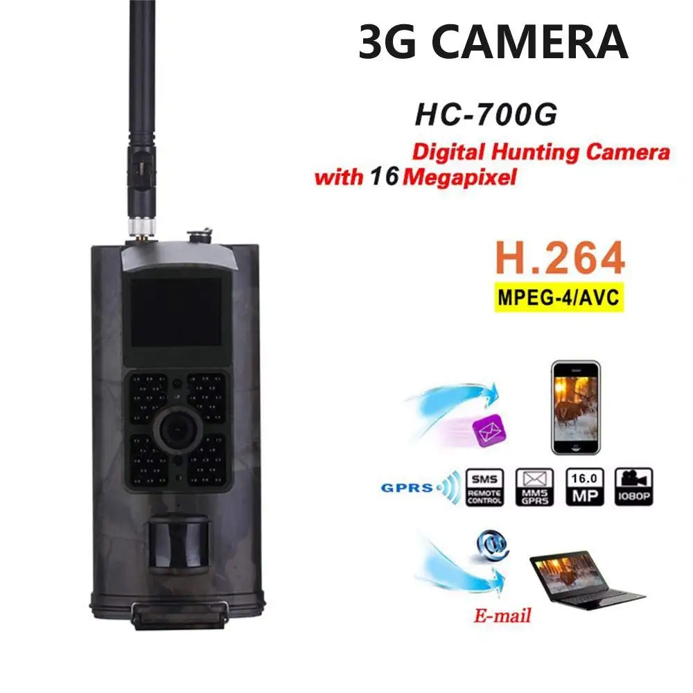 HC 700G охотничья камера 3g SMS SMTP 16MP HD 1080 P ИК Инфракрасная ночного видения игра в дикой