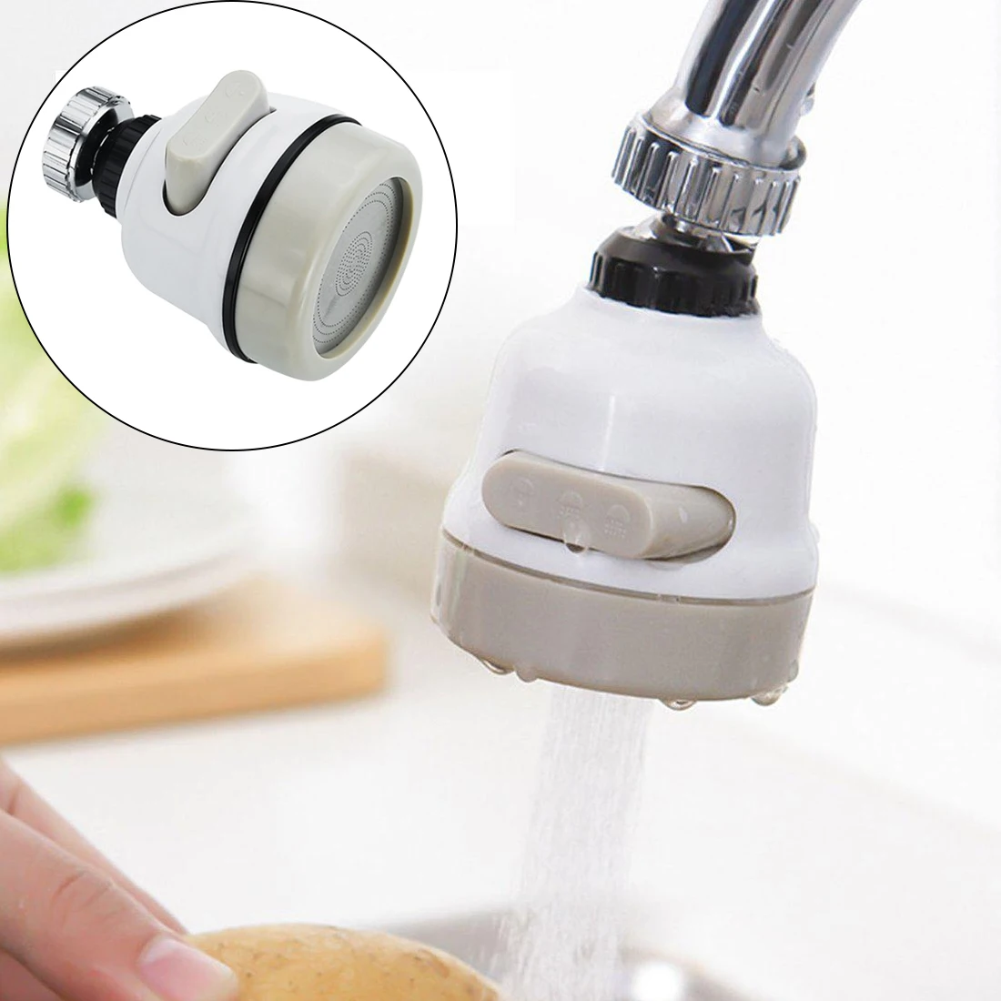 Кухонные принадлежности 360 градусов воды Bubbler поворотная головка водосберегающий кран сопло аэратора кран адаптер устройство