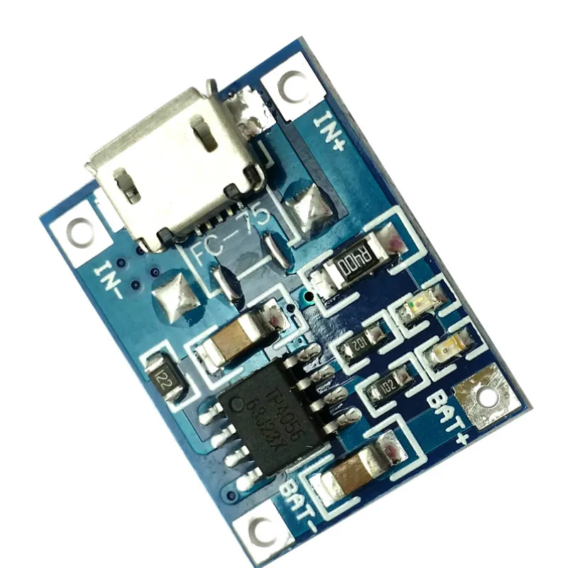AIYIMA 5 шт. 5 в micro USB 1A литиевая батарея 18650 зарядная плата модуль зарядного устройства светодиодный TP4056