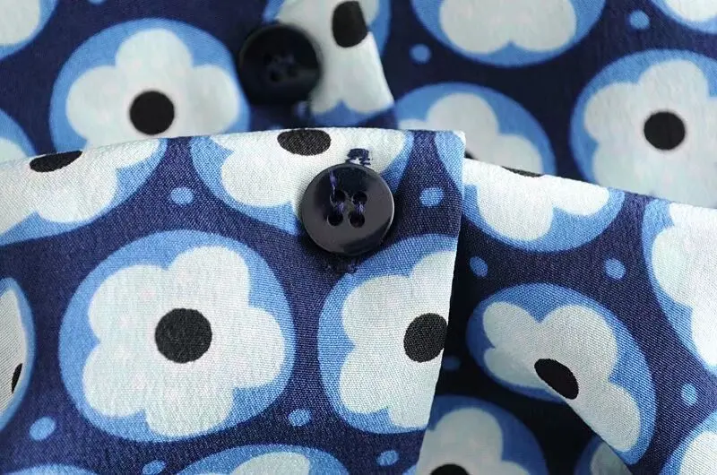 Женское платье с коротким рукавом и цветочным принтом | Женская одежда