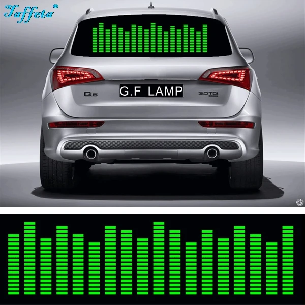 

Наклейка на автомобиль W45, W90, W70, W80, W90, W114 зеленого цвета, с активацией звука