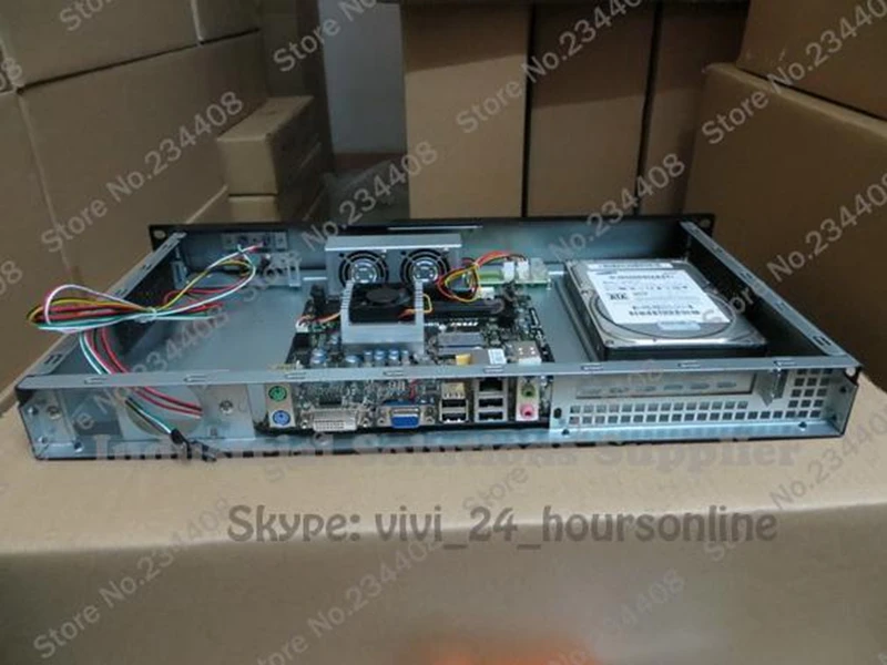 Новый короткий-ITX шасси 1U брандмауэр ворота сервер Мини Pro только чехол |