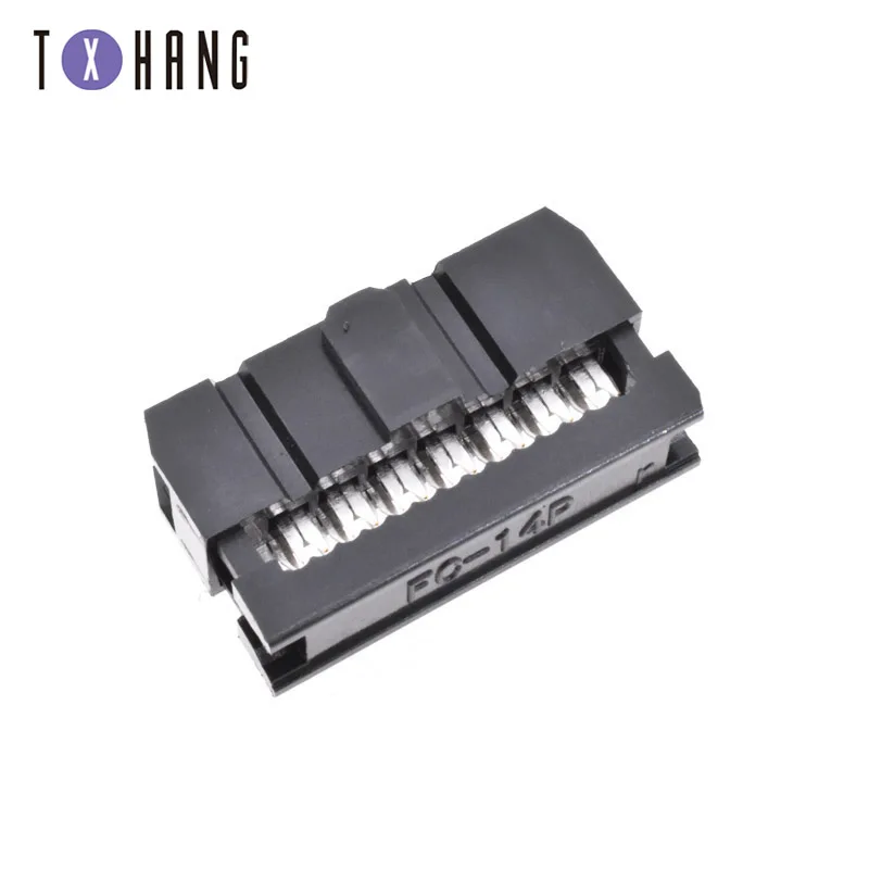 10 шт. 2 54 мм Шаг 2x5 Pin IDC наружный коллектор разъем FC 6P 10P 14P 16P 26P 50P|Интегральные схемы|