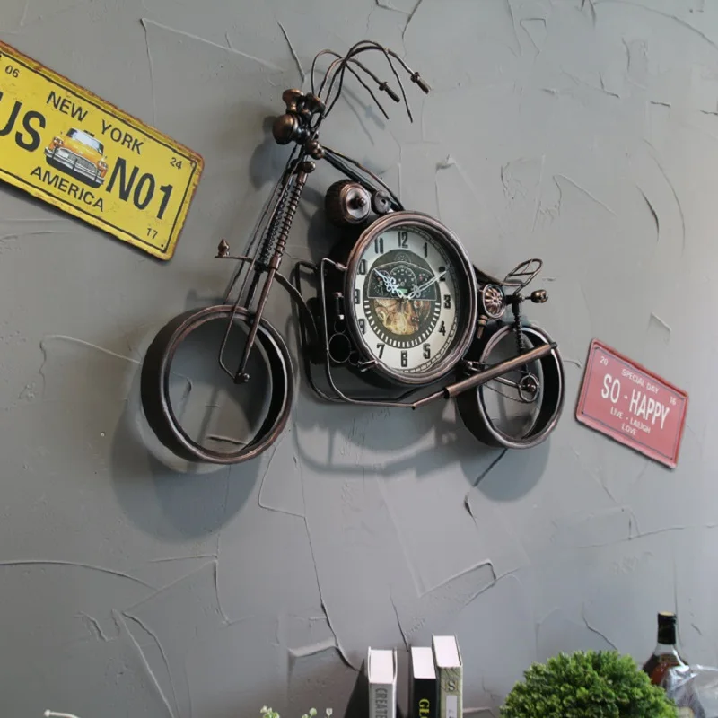 Большие настенные часы Saat Reloj настенные часы Relogio де Parede Horloge Murale Reloj де сравнению мотоциклетные Часы настенные украшения клок