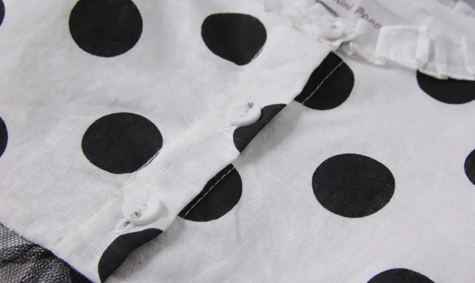 2017 Новорожденных Девочек Черный Точка Платья Без Рукавов принцесса Дети Бутик