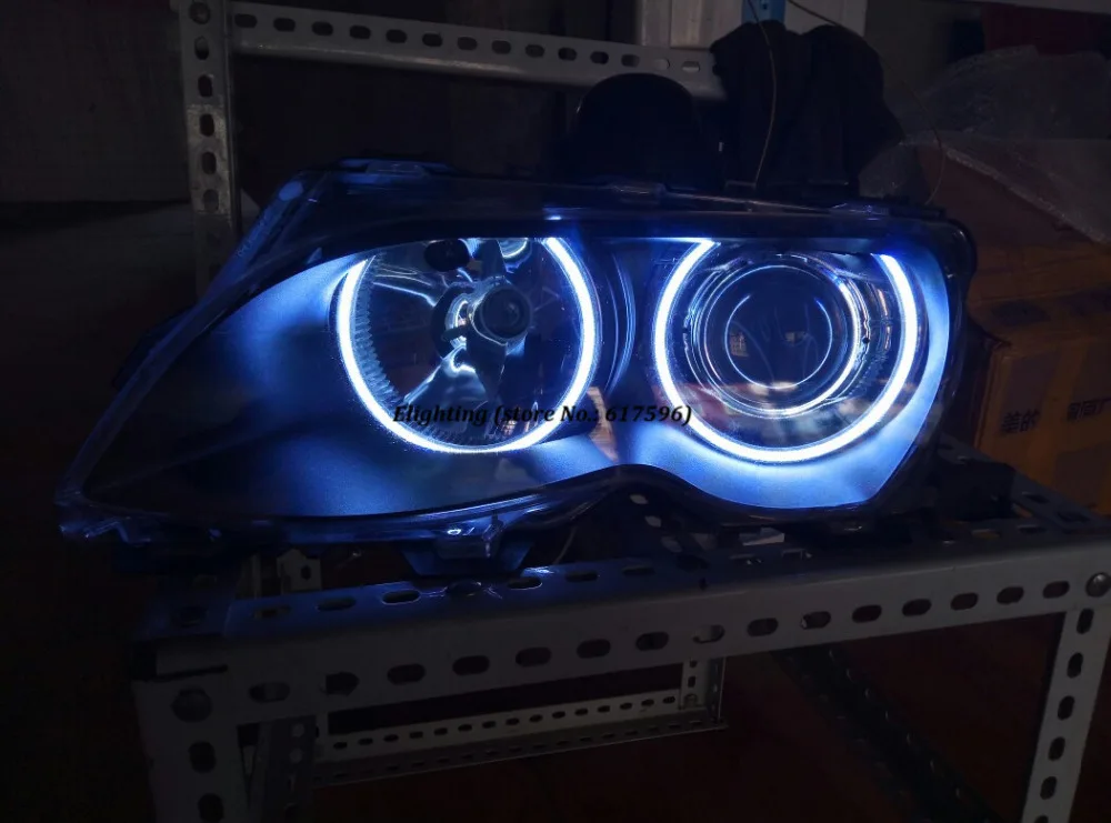 Светодиодная безотказная галогенная лампа Angel Eye 4 х131 мм COB для BMW E46 E39 E38 E36 Серия