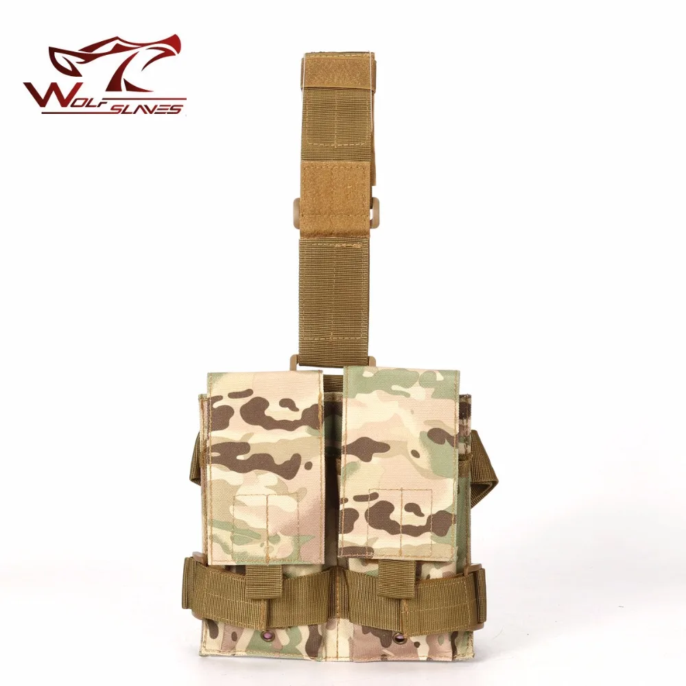 Тактический Двойной M4 5 56 мм подсумок сумка для страйкбола Пейнтбол падения нога