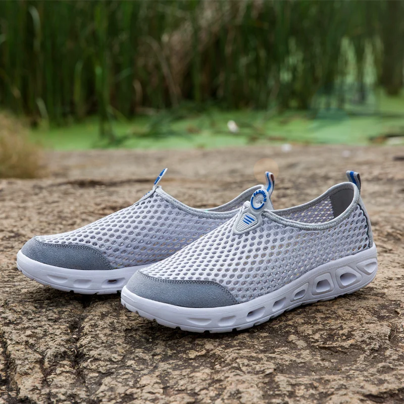 

Fires Man's Mesh Breathable Men Shoes Unisex Casual Shoes Fashion Flats Handmade Lightweight Couple Big Shoes Large Size 39-45