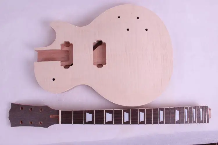 ONE PCS WOOD MADE 1 комплект LP незавершенный электрогитара корпус+ шея - Цвет: ONE PCS WOOD MADE