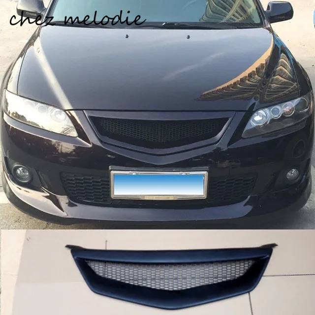 Матовый черный ABS автомобильный передний Гриль без эмблемы для Mazda M6 2011 | Гоночные решетки -32810914585