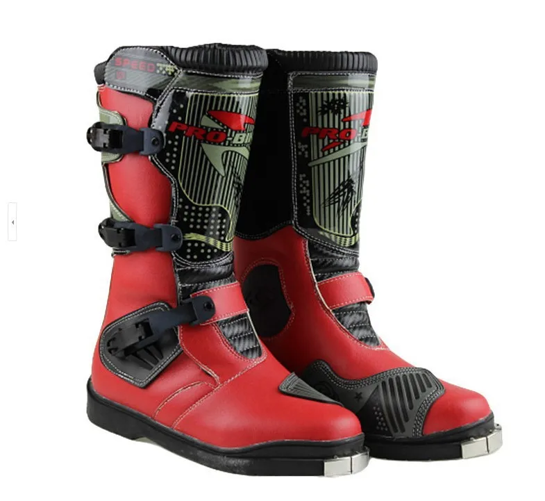 Новинка 2018 кожаные мужские ботинки для мотокросса бесплатная доставка