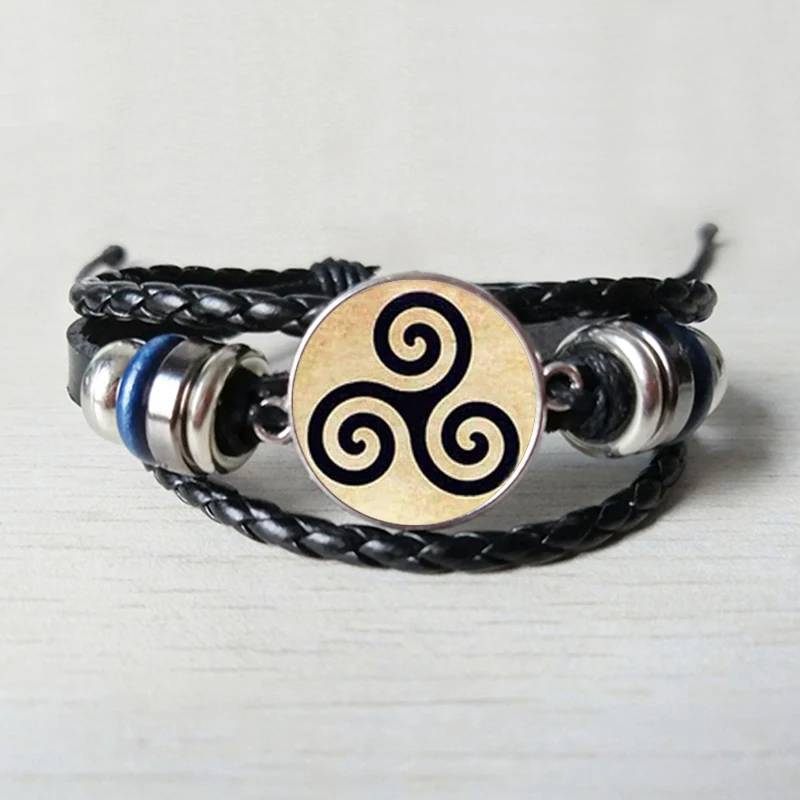 Фабричный кожаный браслет Teen Wolf Triskele Triskelion Allison браслет|Цепочки и браслеты| |