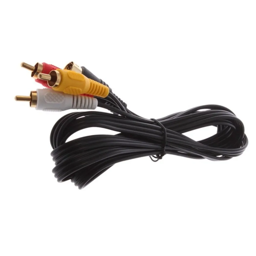 Позолоченный Аудио видео композитный AV RCA кабель для Sega Saturn Retro bit 10 pin|cable for|cable