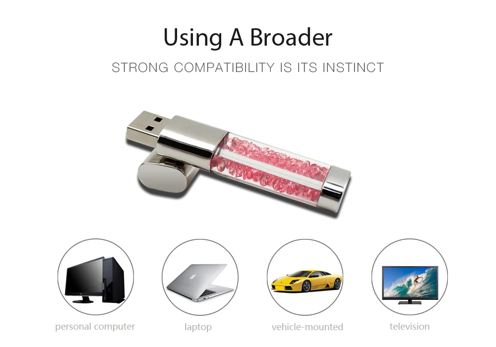 Красивый Кристальный флеш-накопитель 64GB Водонепроницаемый алмазный usb флеш-накопитель 32GB U диск подарок