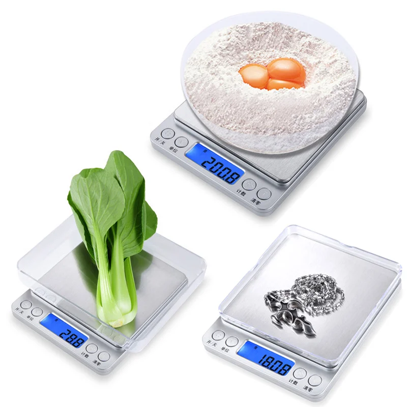 

2000g/0.1g High Precision Electronic Digital Balance Weight Pocket Scale for Kitchen Jewelry LXY9 OC19