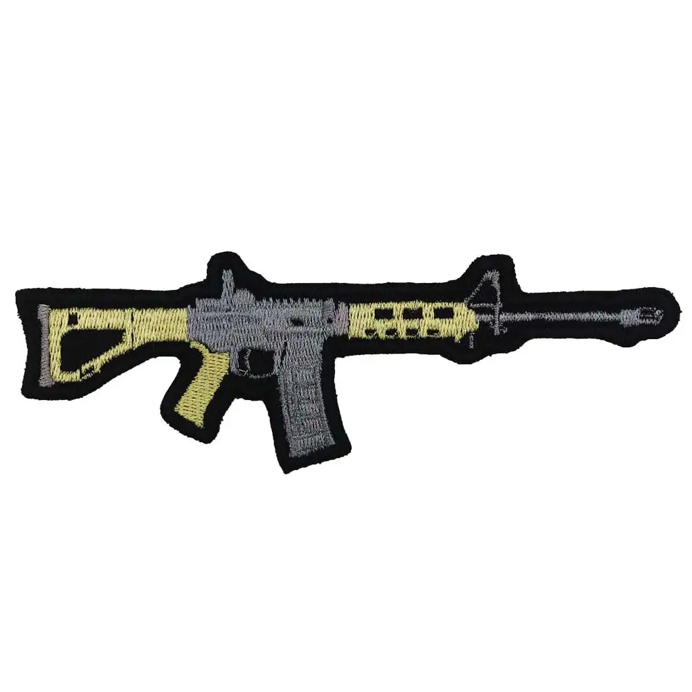

AR 15 Patch Embroidered Applique Sewing Label punk biker Patches Clothes Stickers Apparel Accessories Badge