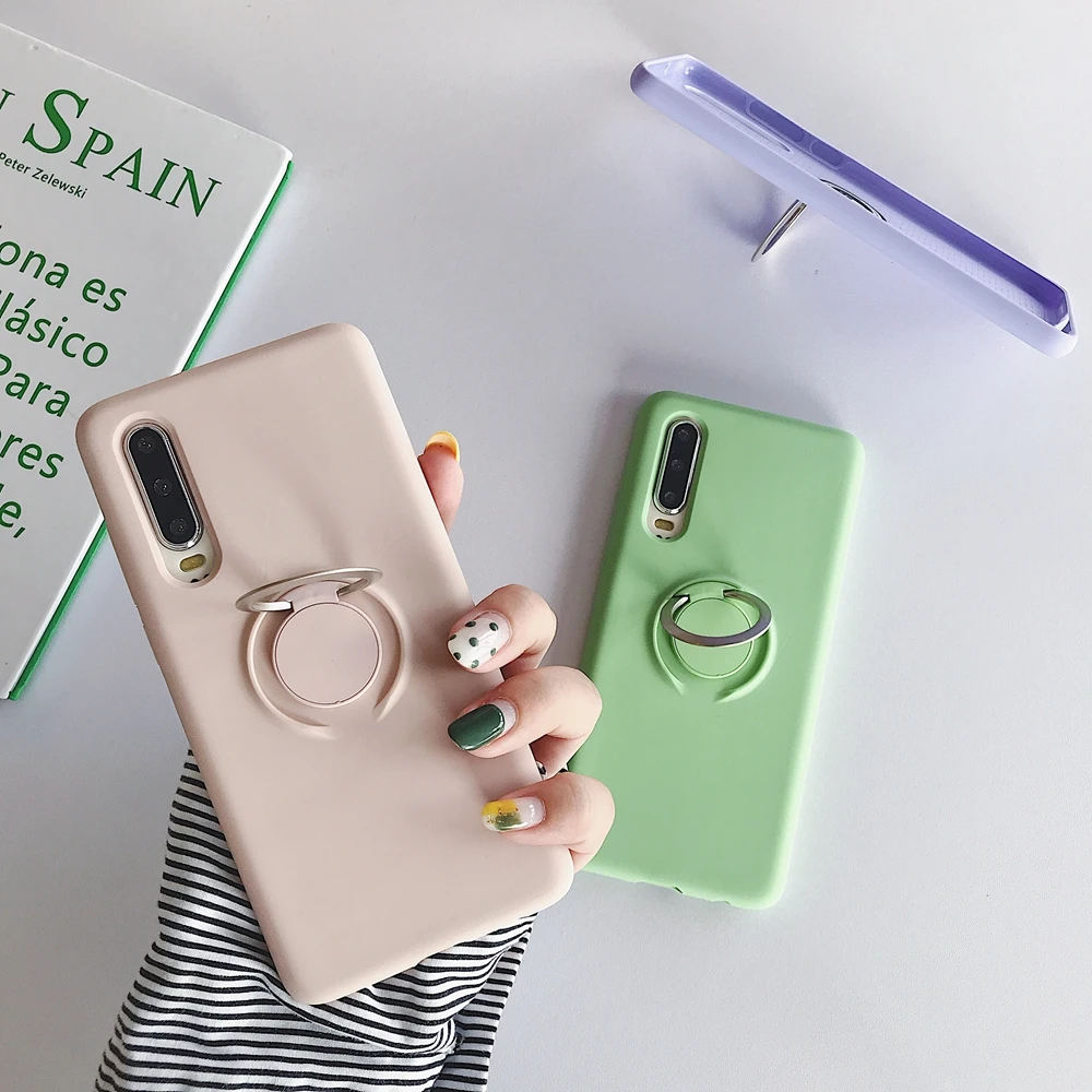 Heyytle противоударный чехол с кронштейном для huawei P30 Pro кольцом-держателем Lite полное