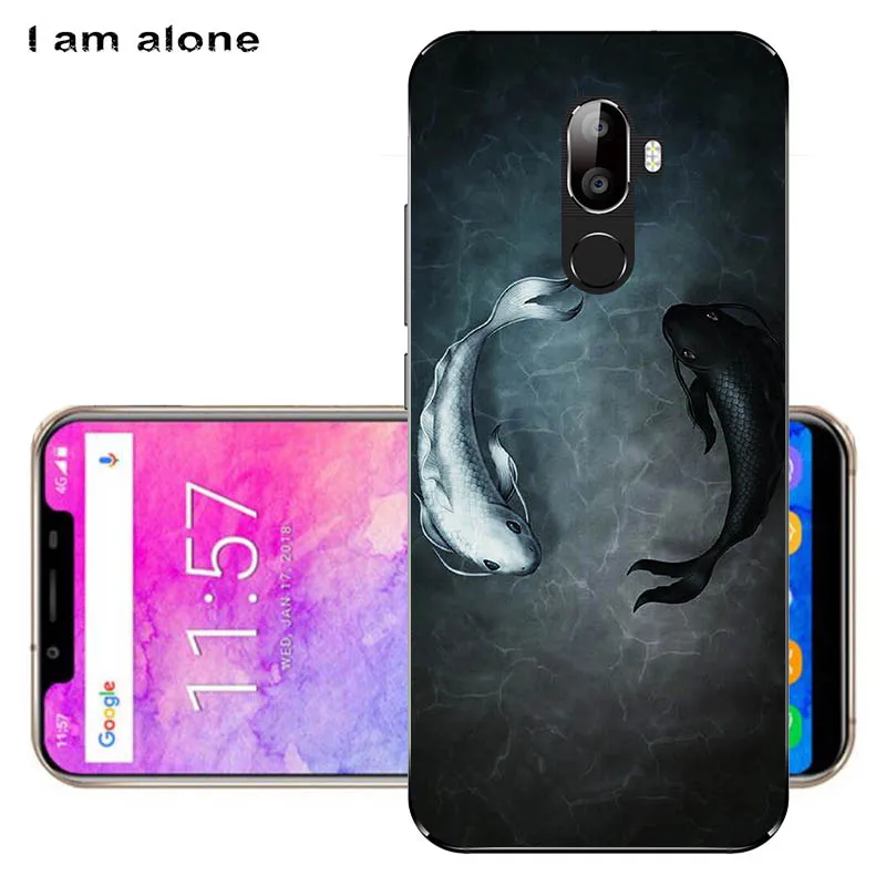Чехлы для телефонов I am alone для Oukitel U18, 5,85 дюйма, ТПУ, модные, милые, цветные, для мобильных телефонов Oukitel U18, сумки